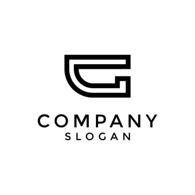 Zarif G harfi bıçak logosu