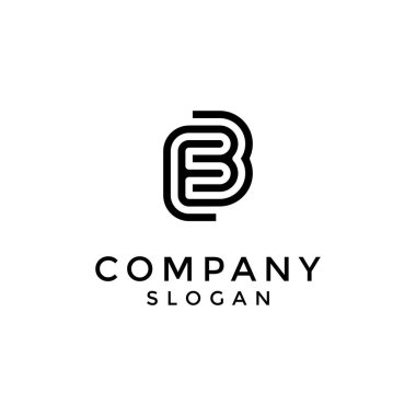 İlk EB veya BE monogram leogo.