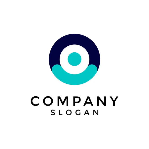 Harf O insan figürü logosu.