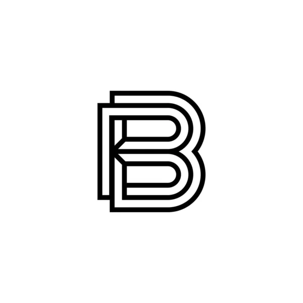 Сучасний Елегантний Логотип Літери Виготовлений Акуратних Ліній — стоковий вектор