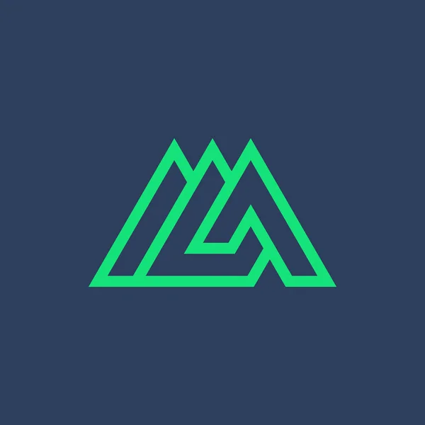 Modern Monoline Logo — Stock Vector