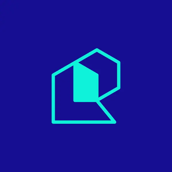 Letter Building Logo — Stock Vector