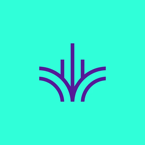 Abstrait Immobilier Propriété Pelouse Logo — Image vectorielle