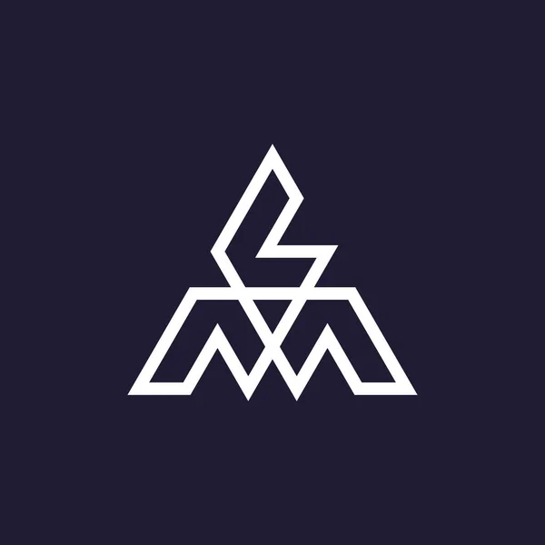 Letra Triángulo Logotipo — Vector de stock
