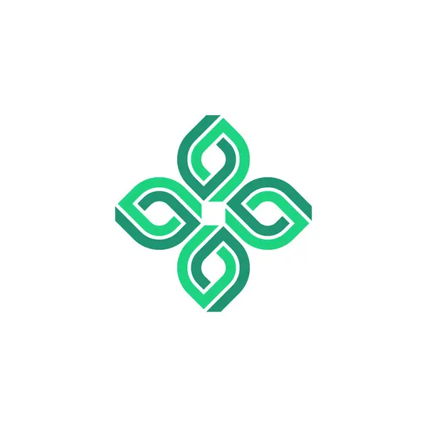 Сучасний Абстрактний Квітковий Логотип — стоковий вектор
