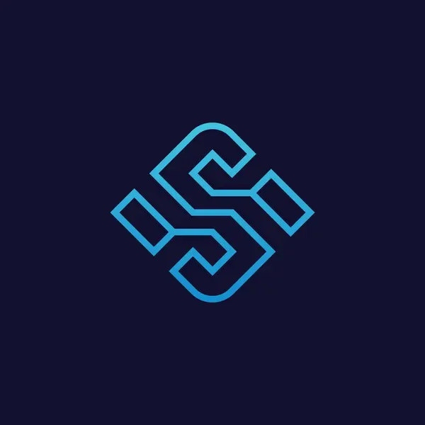 Letter Digitale Technologie Logo — Stockvector