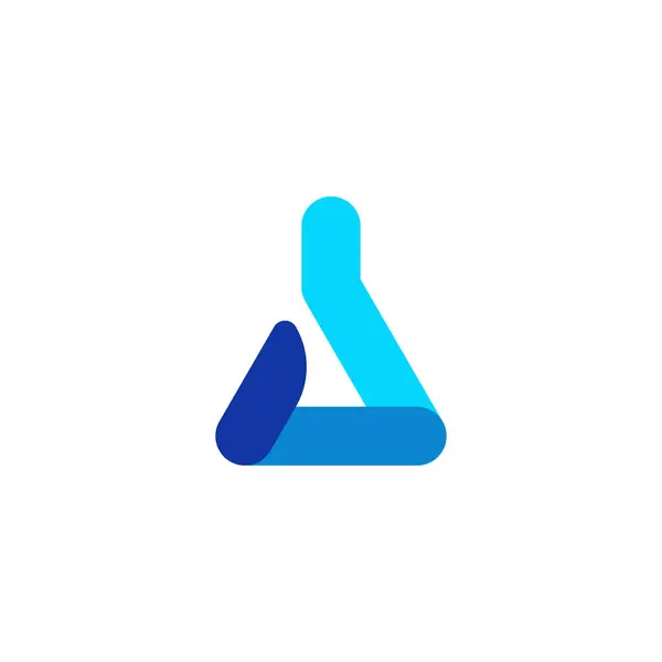 Letra Logotipo Garrafa Química —  Vetores de Stock