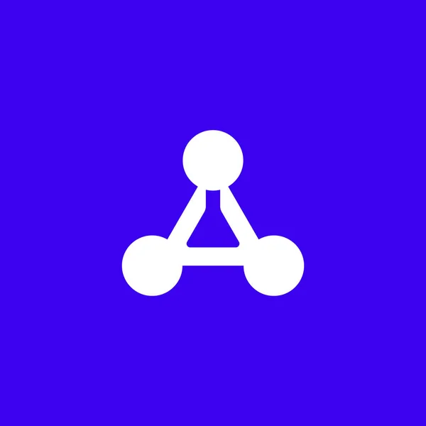 Logo Connexion Réseau Laboratoire Chimique — Image vectorielle