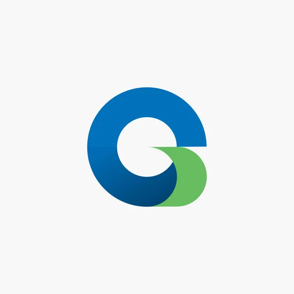 Lettera Moderna Cerchio Logo — Vettoriale Stock