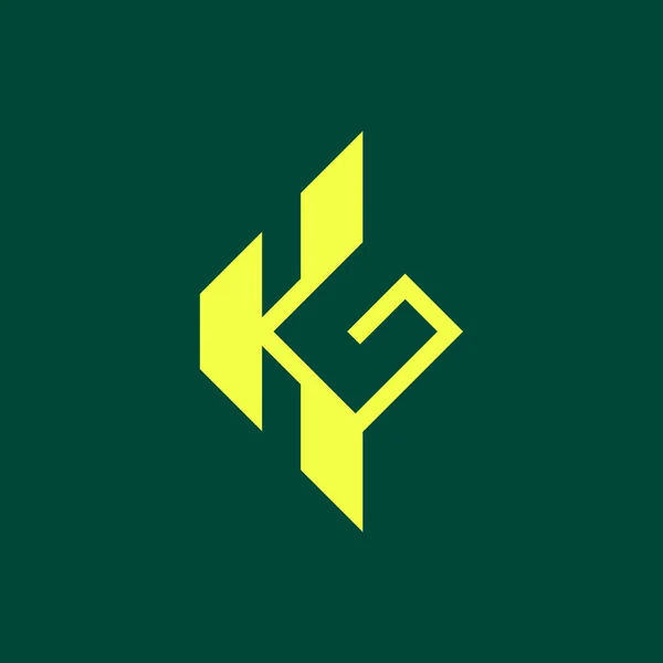 Ilk Harf Veya Logosu — Stok Vektör