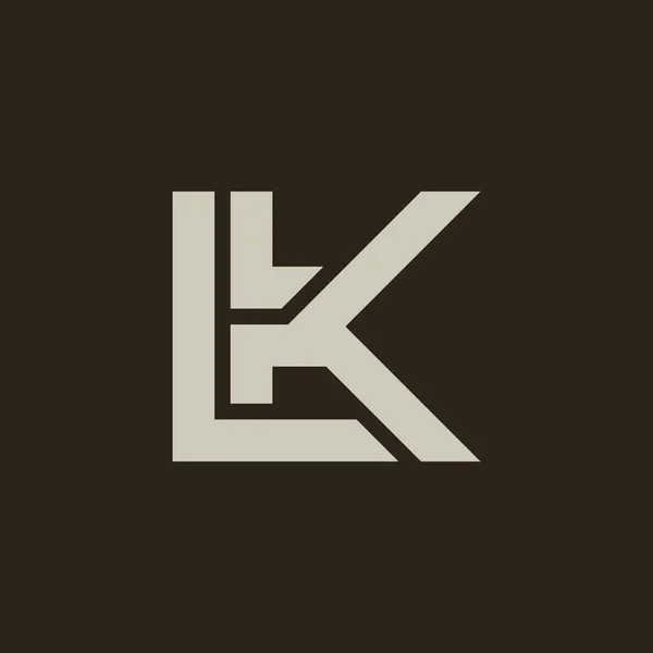 Unique Elegant Letter Logo — Stock Vector