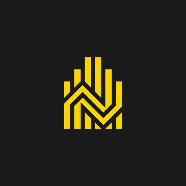 Modern Harf Veri Istatistik Logosu — Stok Vektör