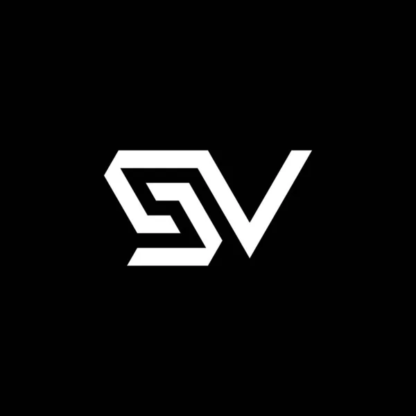 Carta Moderna Elegante Logotipo Inicial — Vetor de Stock