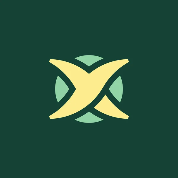 Gedurfde Moderne Letter Cirkel Logo — Stockvector