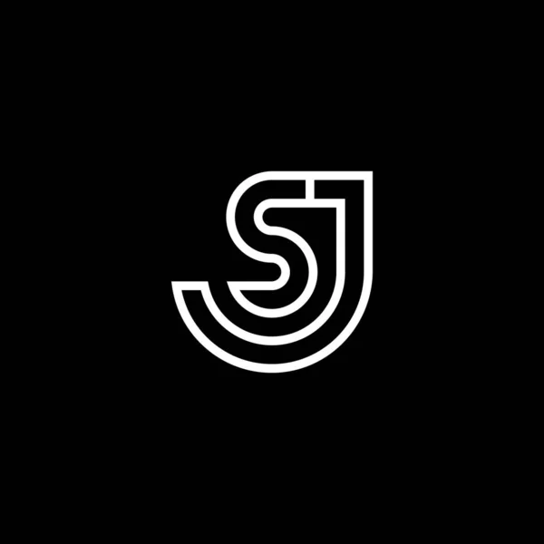 Moderne Elegante Letter Eerste Logo — Stockvector
