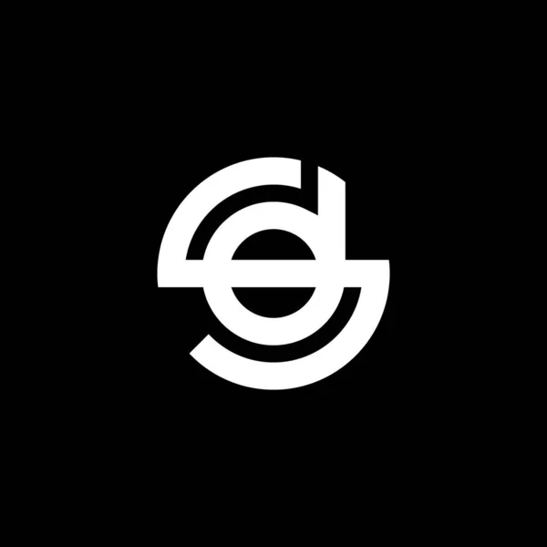 Moderna Elegante Letra Logotipo Inicial — Archivo Imágenes Vectoriales