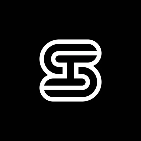Letra Moderna Elegante Logotipo Inicial — Archivo Imágenes Vectoriales