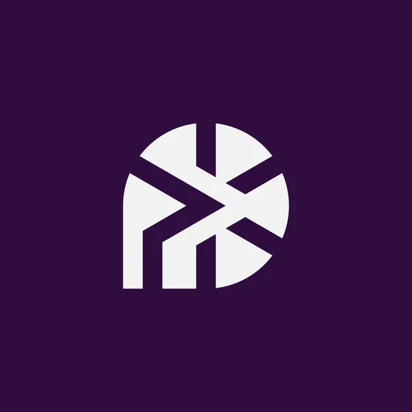 Logo Moderno Perfetta Combinazione Lettera — Vettoriale Stock