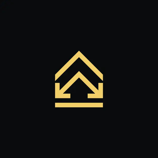 Логотип Домашньої Стріли Сучасний Логотип Нерухомості Логотип Напрямку Власності — стоковий вектор