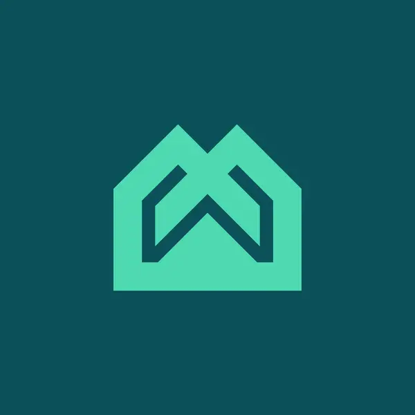 Lettre Logo Maison Architecture Immobilier Logo — Image vectorielle