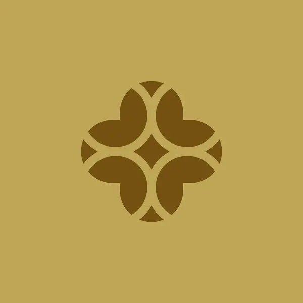 Елегантний Сучасний Логотип Квітки Хреста Медичний Логотип Здорового Листя — стоковий вектор