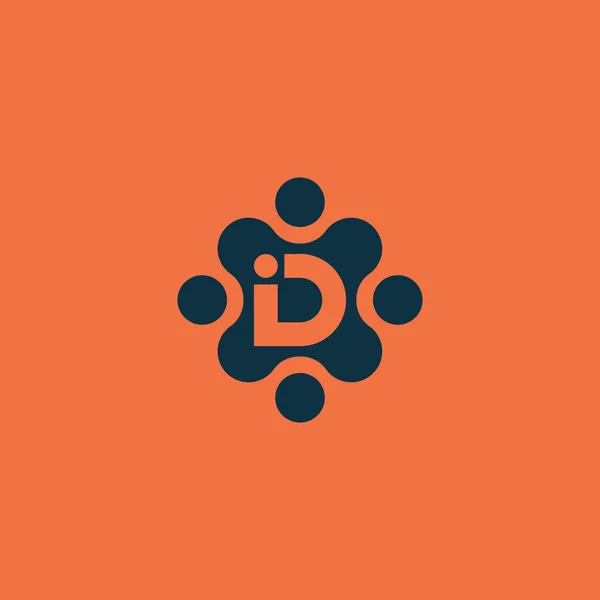 Логотип Технологии Современный Логотип Сети — стоковый вектор