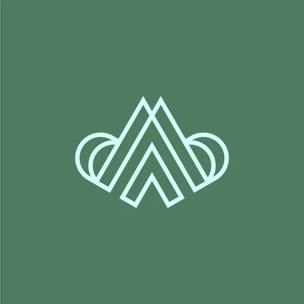 Elegant Logo Luxe Logo Eenvoudig Dab Logo — Stockvector