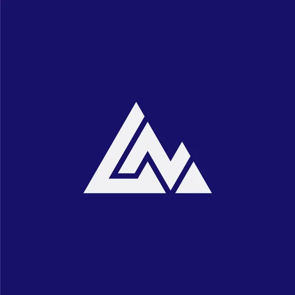 Logo Szczytu Lub Idealne Połączenie Litery Symbolem Góry — Wektor stockowy