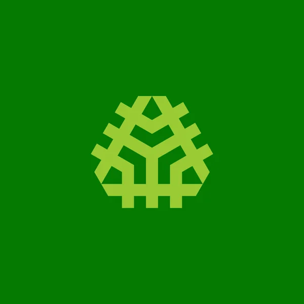 抽象的な技術の三角形のロゴ モダンなロゴ — ストックベクタ