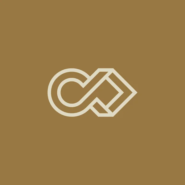 Lettera Logo Del Codice Logo Iniziale Del Web Design Logo — Vettoriale Stock