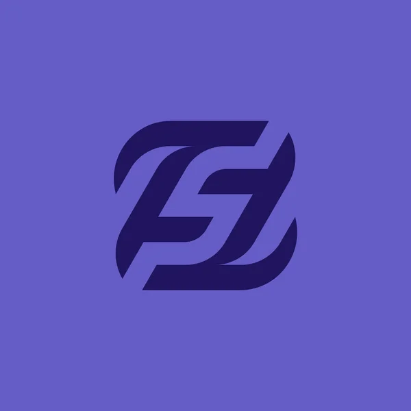 Logotipo Inicial Combinação Perfeita Letra Com Letra Espaço Negativo —  Vetores de Stock