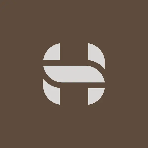 Початкова Літера Логотип Сучасна Абстрактна Літера Монограма Піктограма Листя — стоковий вектор