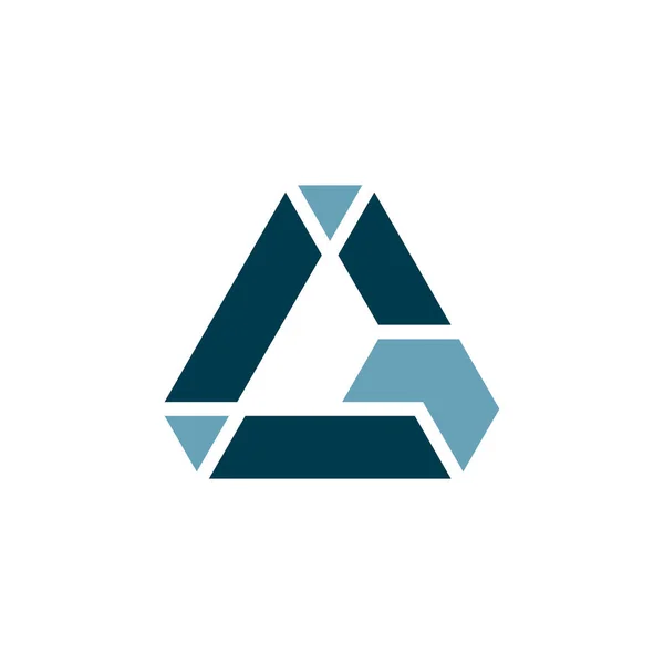 Počáteční Písmeno Logo Trojúhelníkový Monogram Šipky — Stockový vektor