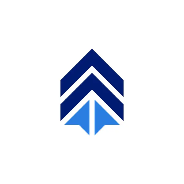 House Arrow logosu. özellik üst değer logosu.