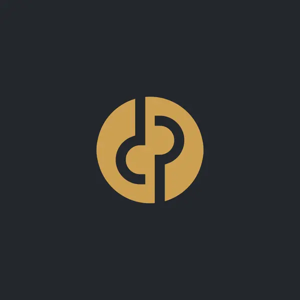 Logo Nebo Elegantní Kombinace Písmen Kruh Logo — Stockový vektor