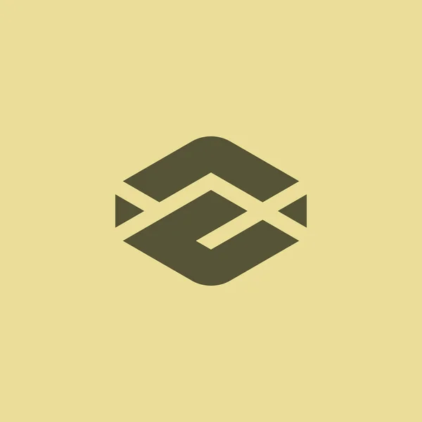 ロゴの文字 シンプルで抽象的なEモノグラム — ストックベクタ