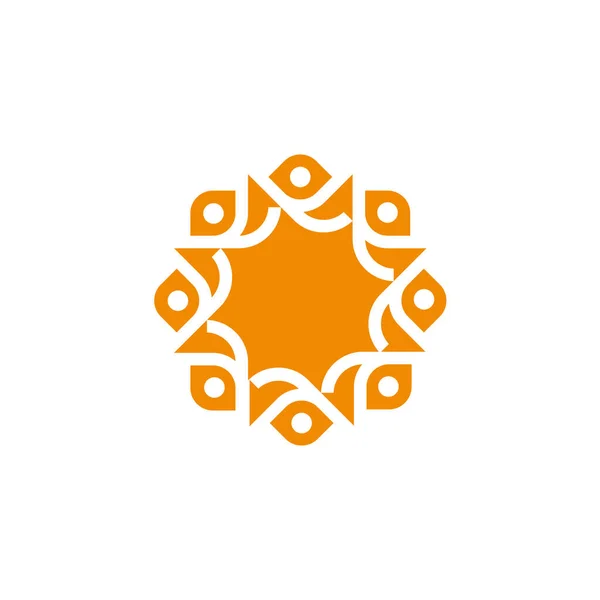 Logotipo Del Ojo Del Sol Visión Solar Logotipo Rayos Solares — Archivo Imágenes Vectoriales