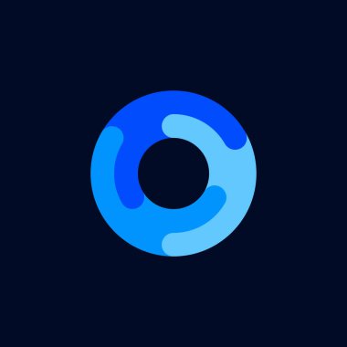 O harfi veya çember iç kilit logosu