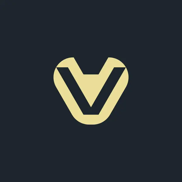 Lyx Och Elegant Bokstav Logotyp — Stock vektor