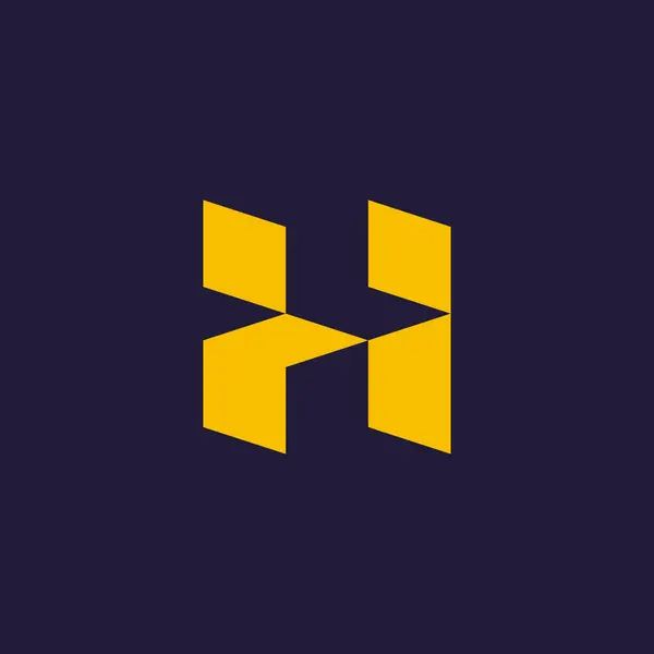 Einfache Und Moderne Buchstabenverbindung Logo Für Die Menschliche Pflege — Stockvektor