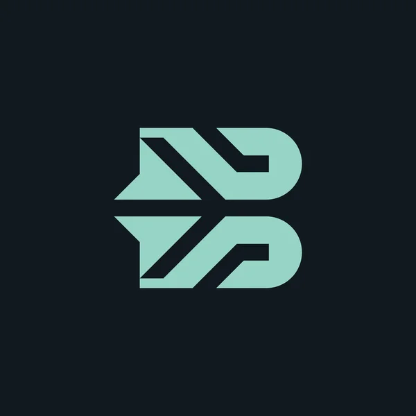 Moderní Elegantní Písmeno Šipka Logo — Stockový vektor
