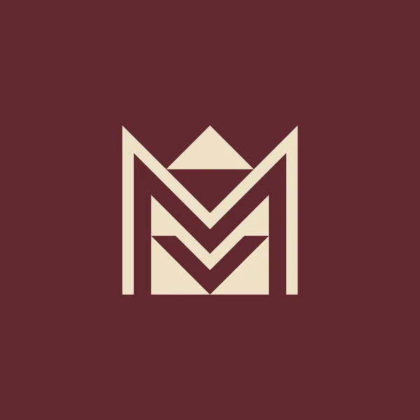 Élégant Élégant Lettre Logo — Image vectorielle