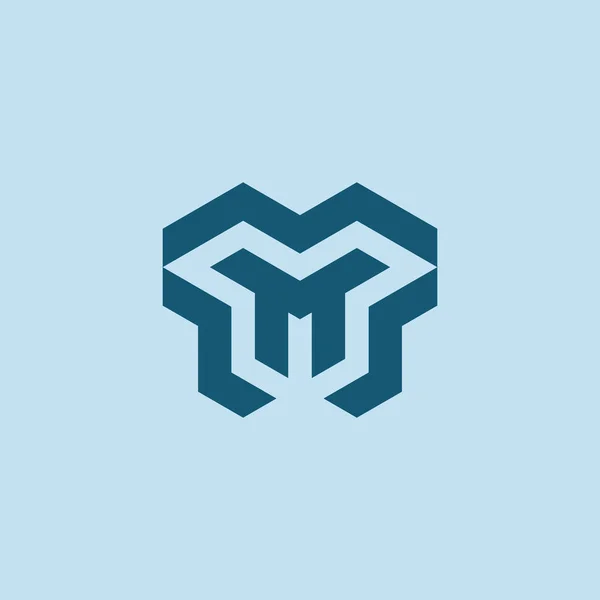 Moderner Tech Buchstabe Logo — Stockvektor
