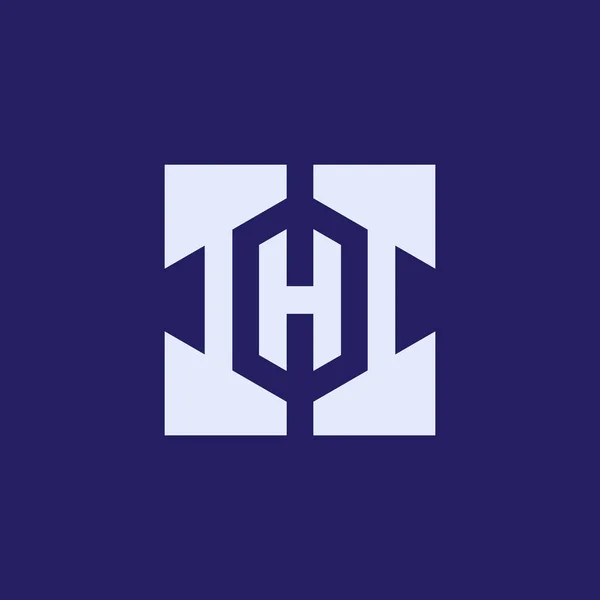 Lettre Moderne Logo Carré — Image vectorielle