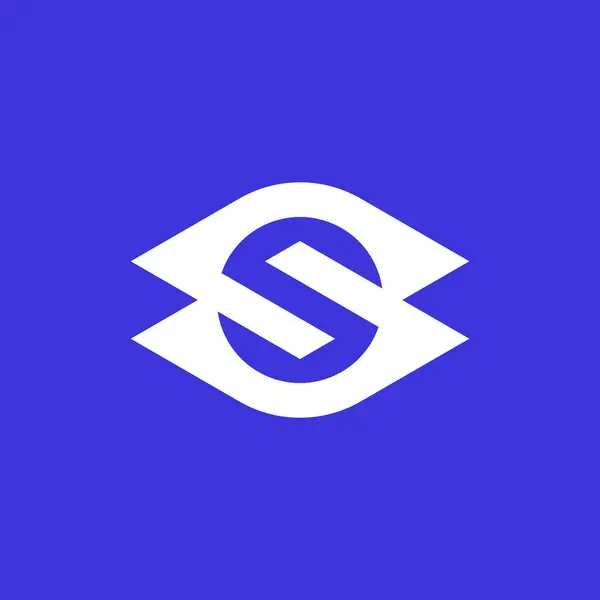 Moderne Stijlvolle Letter Vision Logo — Stockvector