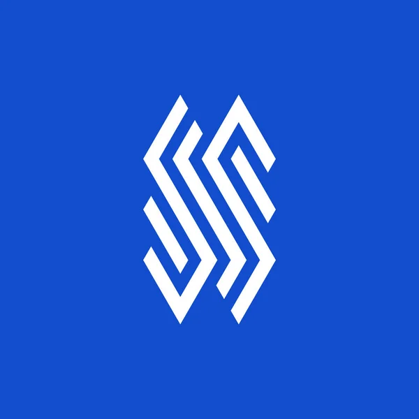 Діагональна Літера Лінії Сучасний Логотип — стоковий вектор