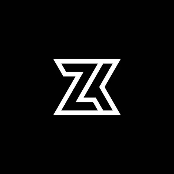 Zk或Zk首字母标识 — 图库矢量图片