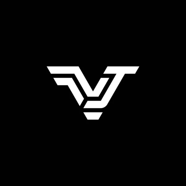 Lettera Moderna Elegante Logo Iniziale — Vettoriale Stock
