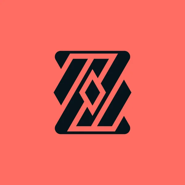 現代の手紙Z抽象幾何学のロゴ — ストックベクタ