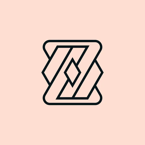 Moderní Písmeno Čáry Abstraktní Geometrie Logo — Stockový vektor